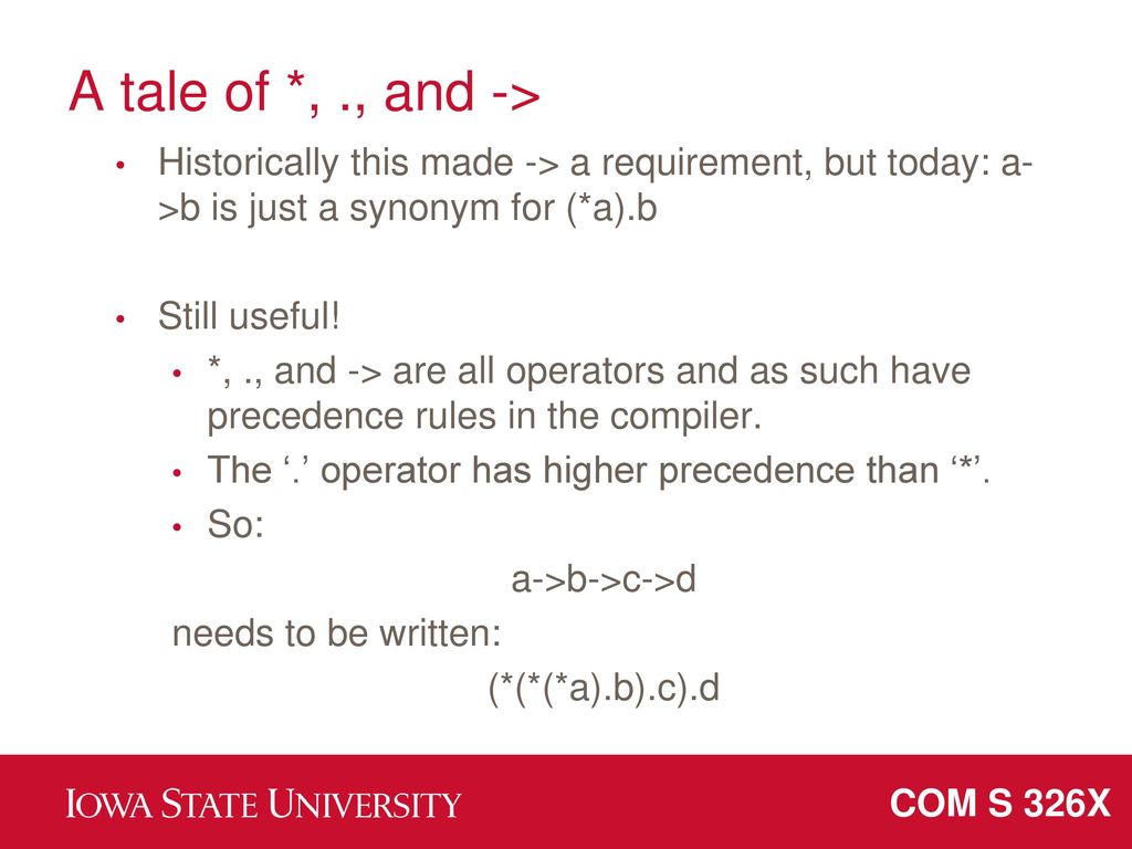 Com s 326x deep c programming for the 21st century prof rozier ppt